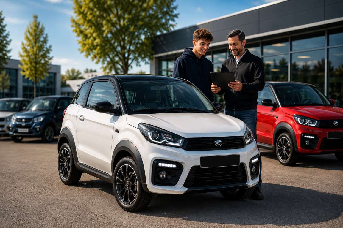 Confronto tra microcar nuove e usate con focus su prezzi, costi di gestione e consulenza all'acquisto presso Tramp Microcar.